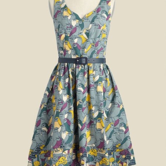 Modcloth "To Thrill a Mockingbird" Dress - Picture 2 of 3